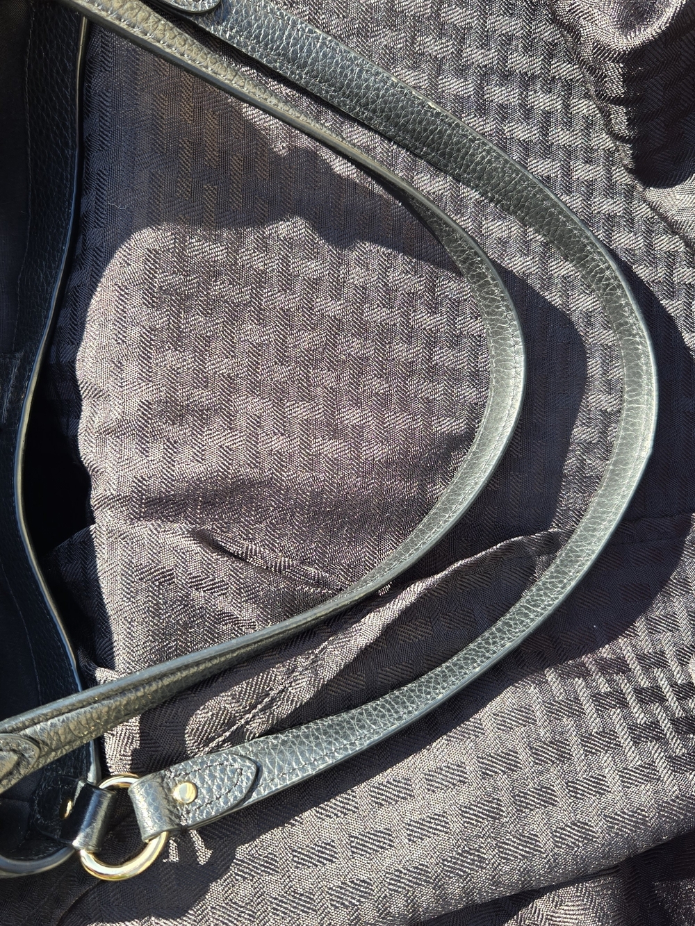 Coach Black Pebbled Leather Hobo Bag with Gold Hardware And Hang Tag - Picture 10 of 13